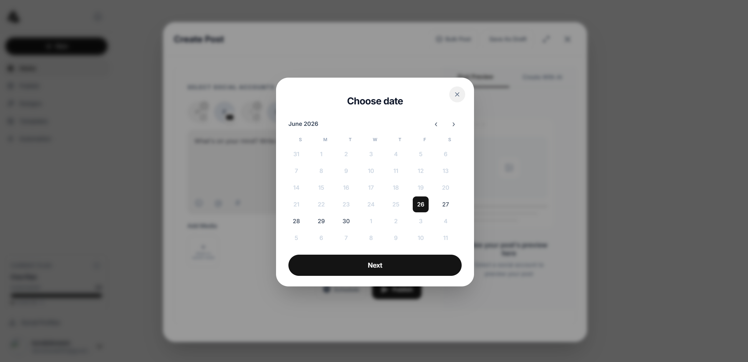 Webixso schedule post preview